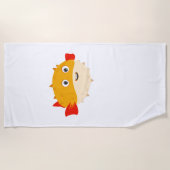 Serviette de plage Poisson-Tétra Cartoon (Devant)