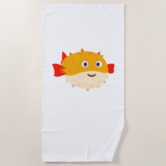 Serviette de plage Poisson-Tétra Cartoon (Devant)