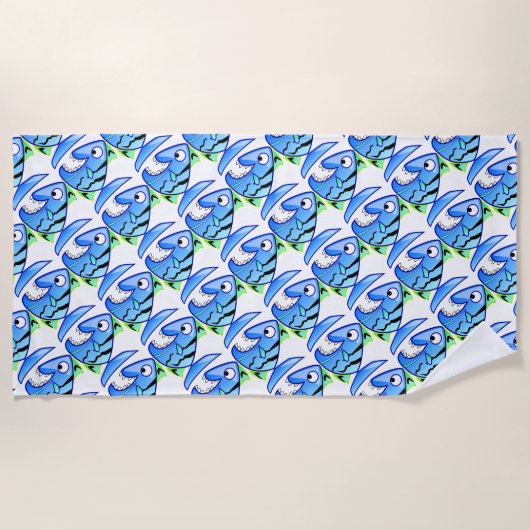 Serviette De Plage Poisson tropical (Devant)