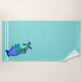 Serviette De Plage Poisson Tropical Sur La Plage (Devant)