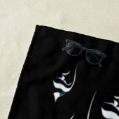 Serviette De Plage Poisson Tropical vintage (En situation)