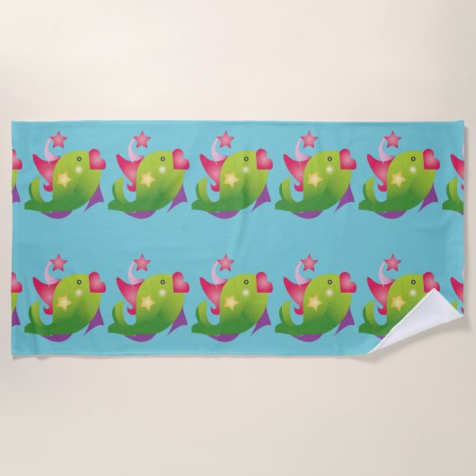 Serviette De Plage Poissons de "étoile" (Devant)
