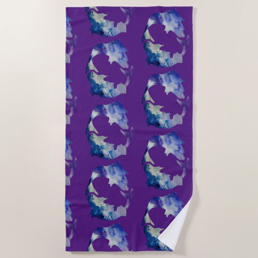 Serviette De Plage Poissons rêve (Devant)