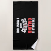 Serviette De Plage Poker La Table Appelle (Devant)