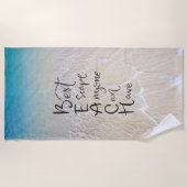 Serviette De Plage Police d'amusement d'acronymes de PLAGE avec des (Devant)