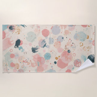 Serviette De Plage Polka Dot Beach Towel – Colourful Summer Design