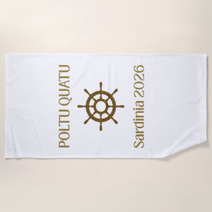 Serviette de plage Poltu Quatu Luxury Sailing Helm
