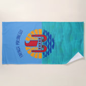 Serviette De Plage Polynésie française (Devant)