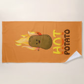 Serviette De Plage Pomme de Terre Chaud (Devant)