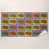 Serviette De Plage Pomme de terre style pop art (Devant)