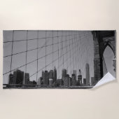 Serviette De Plage Pont de Brooklyn (Devant)