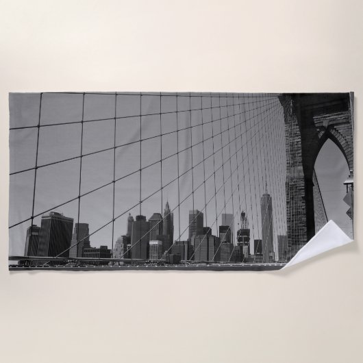 Serviette De Plage Pont de Brooklyn (Devant)