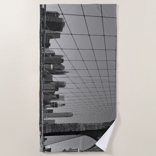 Serviette De Plage Pont de Brooklyn (Devant)