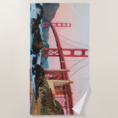 Serviette De Plage Pont d'or (Devant)