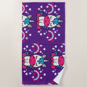 Serviette De Plage Pony de licorne violette (Devant)