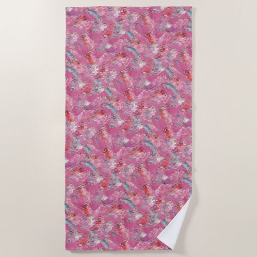 Serviette De Plage Pool de poissons (Devant)