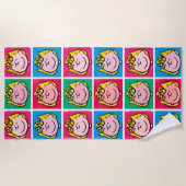 Serviette De Plage Pop Art Sally | Mod pour vous Motif (Devant)