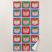 Serviette De Plage Pop Art Sally | Mod pour vous Motif (Devant)