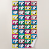 Serviette De Plage Pop Art Snoopy Lips | Mod pour vous Motif (Devant)