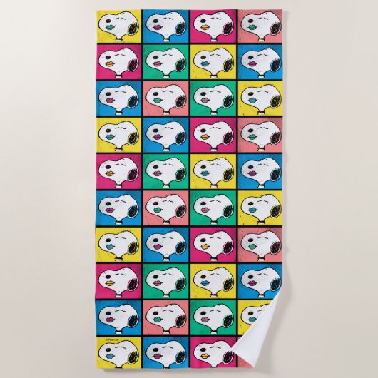 Serviette De Plage Pop Art Snoopy Lips | Mod pour vous Motif (Devant)