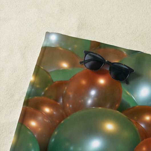 Serviette De Plage Pop Fest : Chiot Drôle Dans Les Ballons, (En situation)