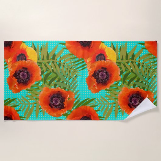 Serviette De Plage Poppies orientales (Devant)