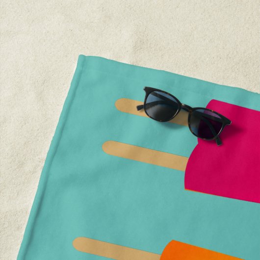 Serviette De Plage Popsicles (En situation)