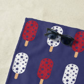 Serviette De Plage Popsicles Patriotiques (En situation)