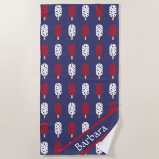 Serviette De Plage Popsicles Patriotiques
