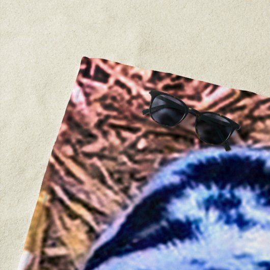 Serviette De Plage porcelet mignon suivant (En situation)