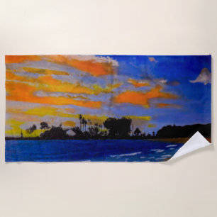 Serviette De Plage Port de Sunset