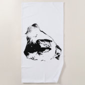 Serviette De Plage Portrait de la Rive (Devant)