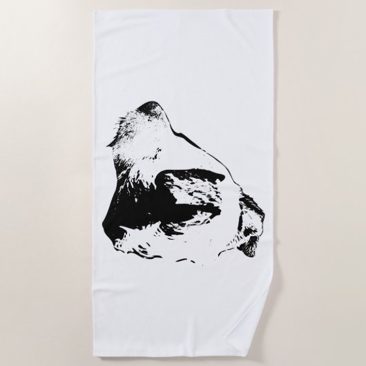 Serviette De Plage Portrait de la Rive (Devant)