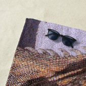 Serviette De Plage Portrait de l'Iguana (En situation)