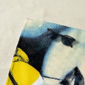 Serviette De Plage Portrait pop double (En situation)
