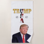 Serviette De Plage Portrait présidentiel de Trump (Devant)