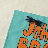 Serviette De Plage Pose de trame photo Johnny Bravo (En situation)
