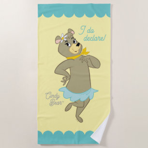 Serviette De Plage Pose Joueuse de Cindy Bear