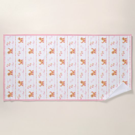 Serviette De Plage Posh Doodle Dog Love Beach Towne (Devant)