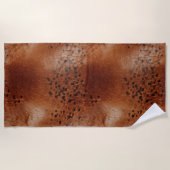 Serviette De Plage Poster de animal Brown (Devant)