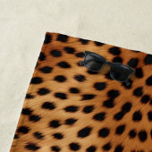 Serviette De Plage Poster de animal Cheetah Brown et noir (En situation)
