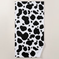 Poster de animal noir et blanc de motif de taches