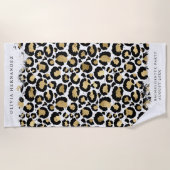 Serviette de plage Poster de animal personnalisée (Devant)