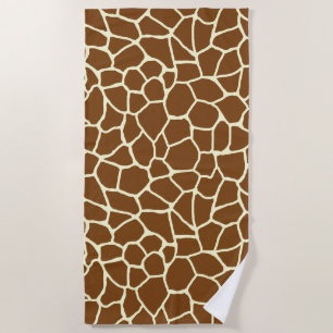 Serviette De Plage Poster de animal sauvage de motif de girafe