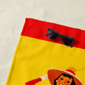 Serviette De Plage Poster de Chicago Windy City (En situation)