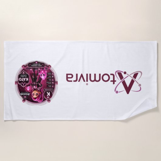 Serviette De Plage Potassium ATOMIVRA (Devant)