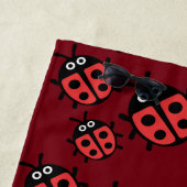Serviette De Plage Poule à coccinelle (En situation)
