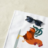 Serviette De Plage Poulet mou (En situation)