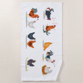 Serviette De Plage Poulet mou (Devant)