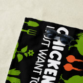 Serviette De Plage Poulets Et Jardinage (En situation)